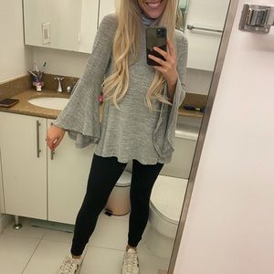 These Three Boutique Grey Turtleneck Top